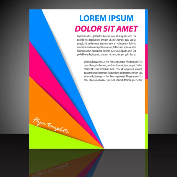 Plantilla de folleto comercial profesional o banner corporativo — Vector de stock