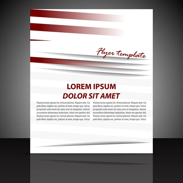 Plantilla de folleto comercial profesional o banner corporativo — Archivo Imágenes Vectoriales