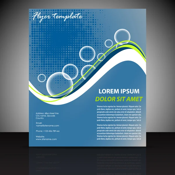 Plantilla de folleto comercial profesional o banner corporativo — Vector de stock