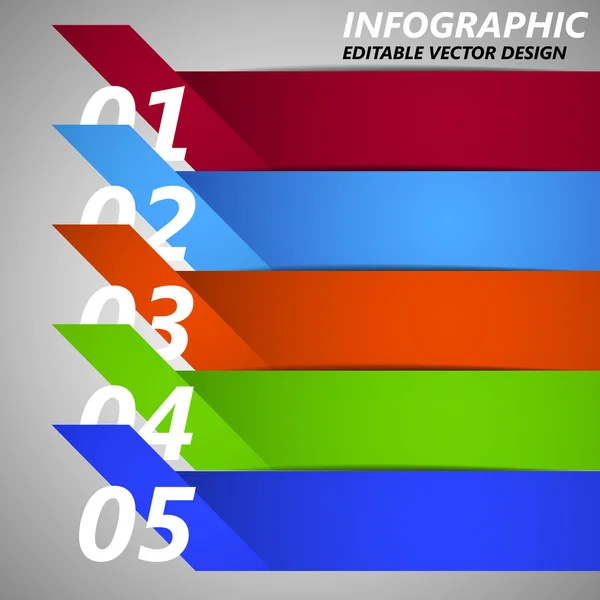 Banner modern de opțiuni infografice — Vector de stoc