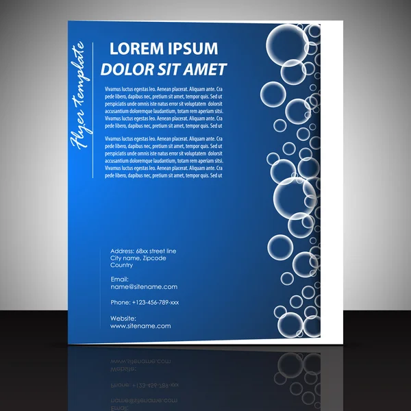 Business flyer sjabloon of corporate banner, brochure — Stockvector