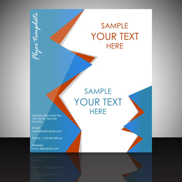 Business flyer sjabloon of corporate banner, brochure — Stockvector