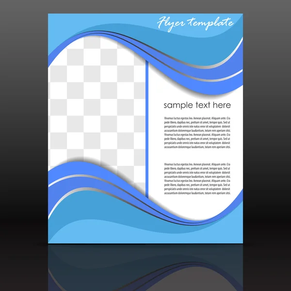 Plantilla de folleto de negocios profesional o banner corporativo, folleto — Vector de stock