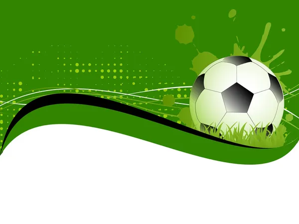 Futbol, futbol topu yeşil zemin üzerine