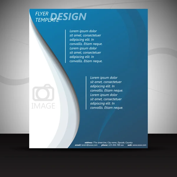 Business-Flyer oder Cover-Design, Vorlage — Stockvektor