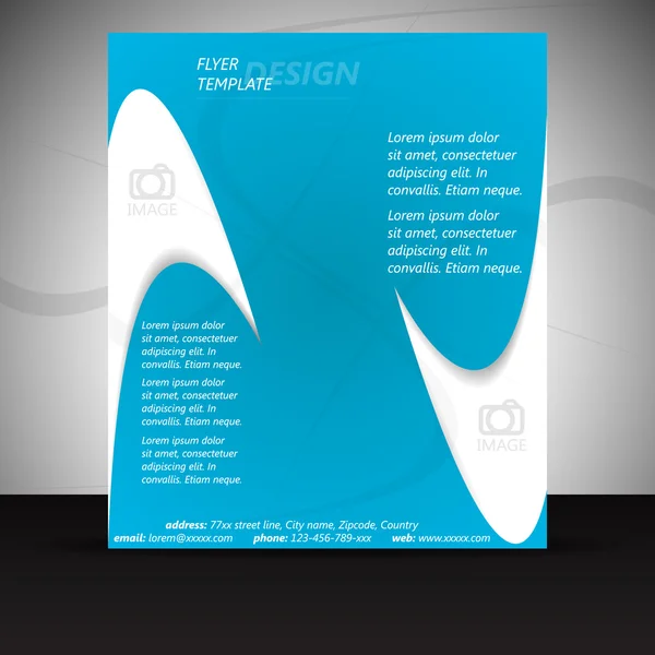 Brochure d'entreprise ou conception de couverture, modèle — Image vectorielle