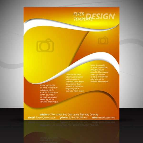 Brochure d'entreprise ou conception de couverture, modèle — Image vectorielle
