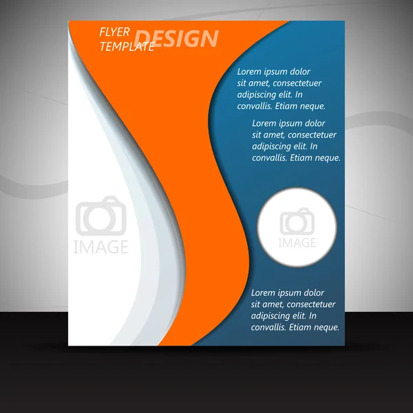 Brochure d'entreprise ou conception de couverture, modèle — Image vectorielle