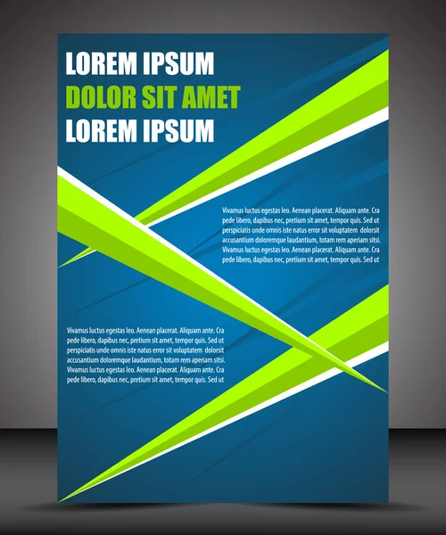 Modèle de dépliant professionnel ou bannière d'entreprise — Image vectorielle