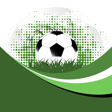 Futbol topu ile vektör arka plan