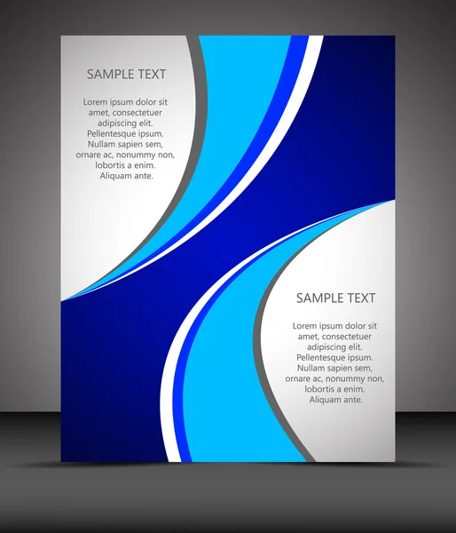 Plantilla de folleto comercial profesional o banner corporativo — Vector de stock