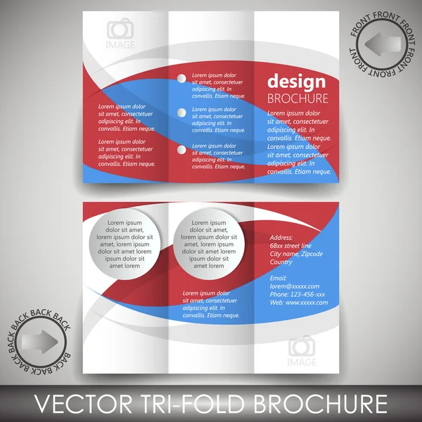 Tri-fold zakelijke winkel brochure — Stockvector