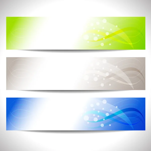 Web headers, set of vector banners — Stock Vector