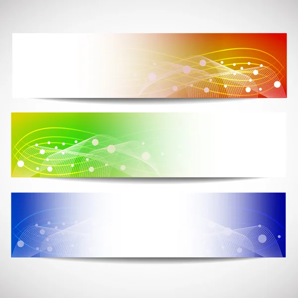 Web headers, set of vector banners — Stock Vector