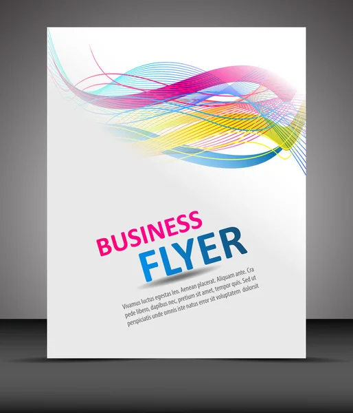 Professional business flyer template or corporate banner — Stock Vector