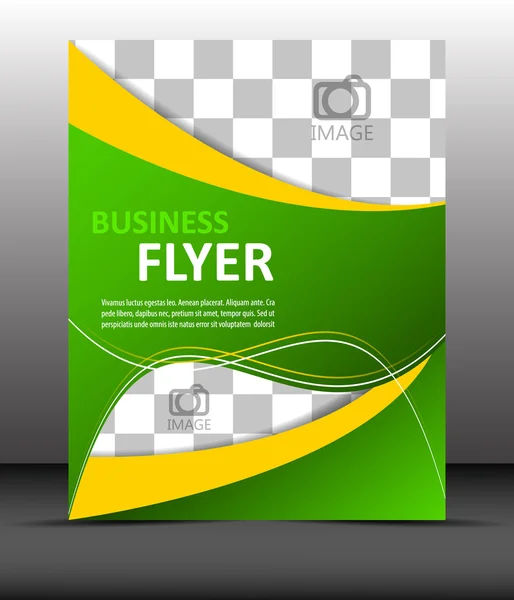 Professionelle Business-Flyer-Vorlage oder Corporate Banner — Stockvektor