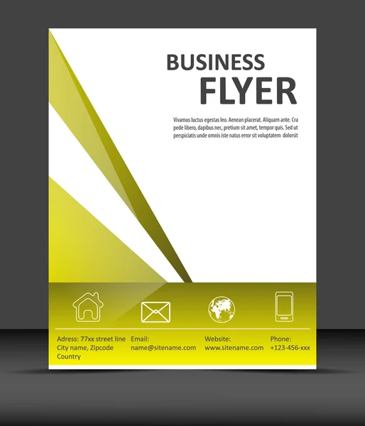 Professioanal business flyer sjabloon of corporate banner — Stockvector