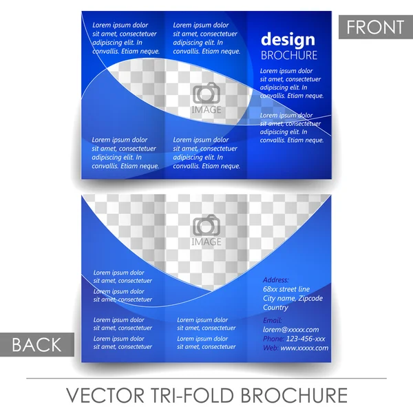 Brochure du magasin d'affaires Tri fold — Image vectorielle
