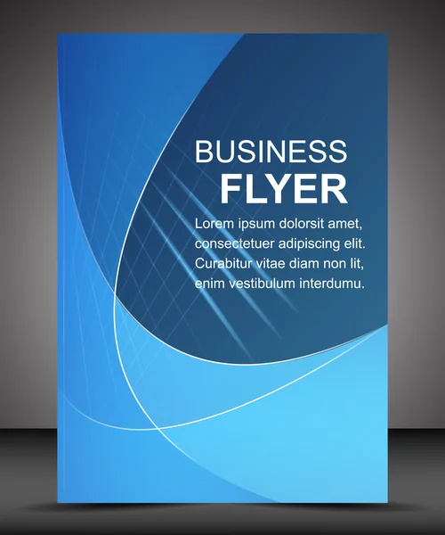 Geschäftsflyer-Vorlage oder Corporate Banner, Broschüre — Stockvektor