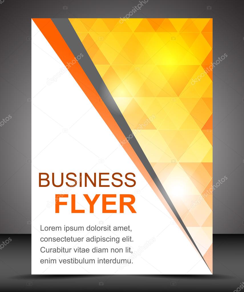 Business flyer template or corporate banner, brochure