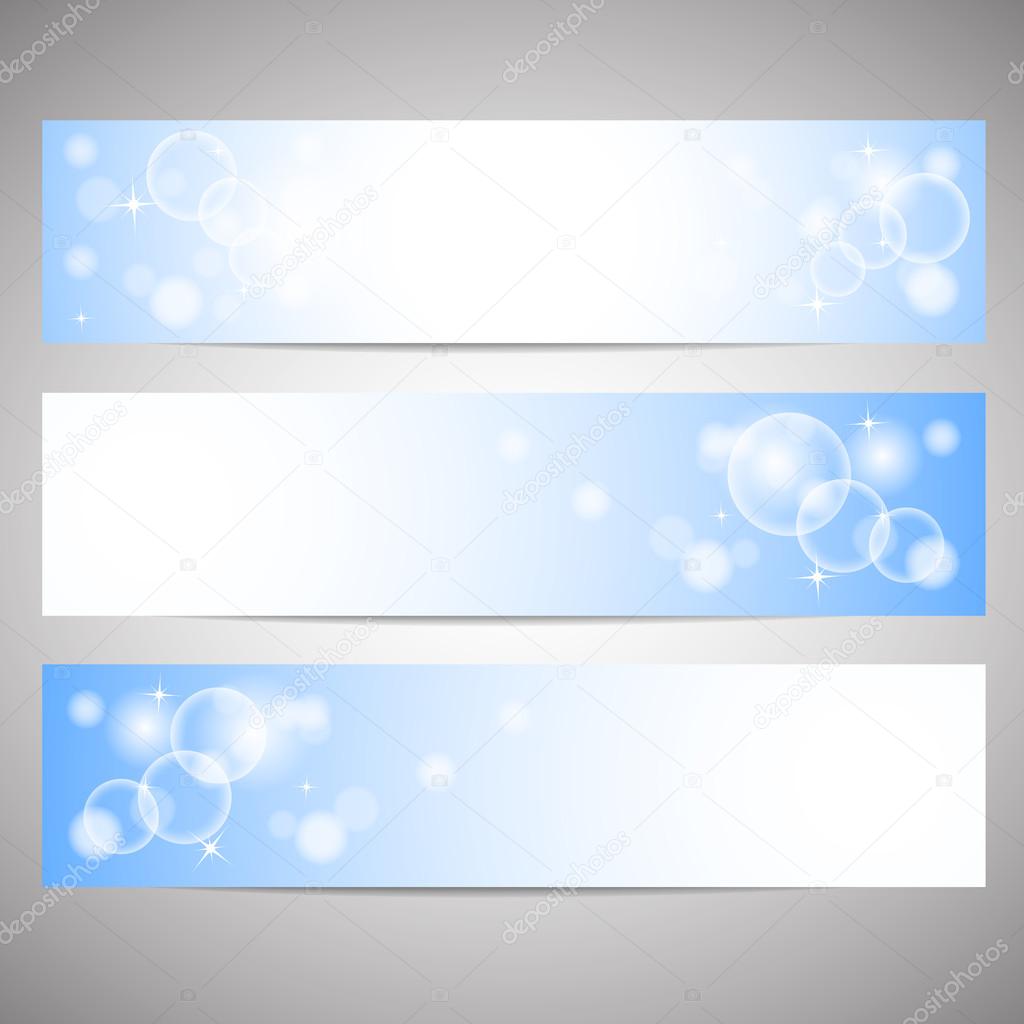 Simple horizontal web banners or headers