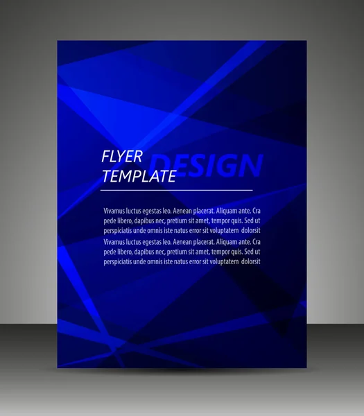 Professionelle Flyer-Vorlage oder Corporate Banner, Broschüre — Stockvektor