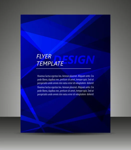 Plantilla de folleto de negocios profesional o banner corporativo, folleto — Vector de stock