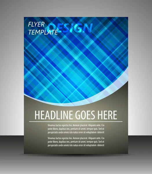 Professional business flyer template or corporate banner, brochure — Stock Vector