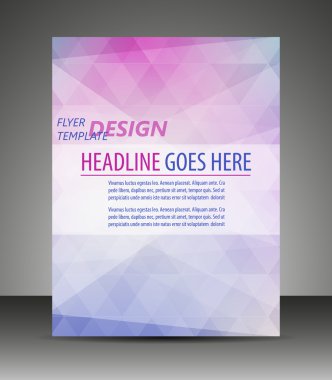 Professional business flyer template or corporate banner, brochure clipart