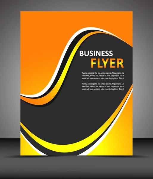 Professionelle Flyer-Vorlage oder Corporate Banner, Coverdesign — Stockvektor