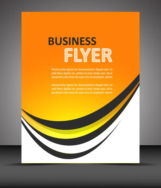 Professzionális üzleti szórólap sablont vagy vállalati banner, borító — Stock Vector