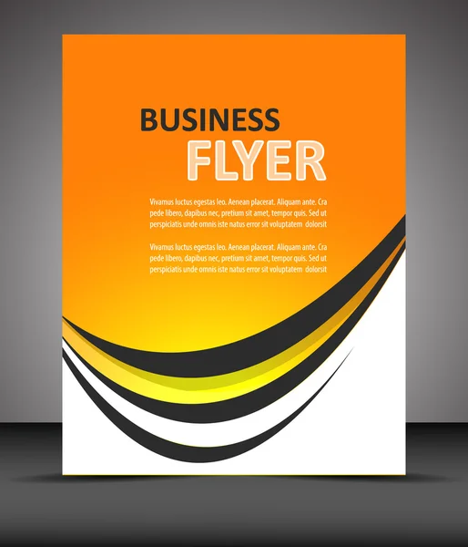 Professional business flyer template or corporate banner, cover design — Stock Vector