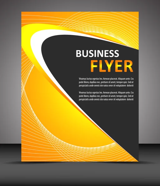 Professional business flyer template or corporate banner, cover design — Stock Vector