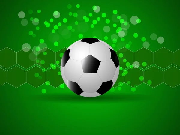 Vektor Hintergrund mit Fußball — Stockvektor