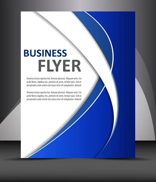 Professional business flyer template or corporate banner — Stock Vector