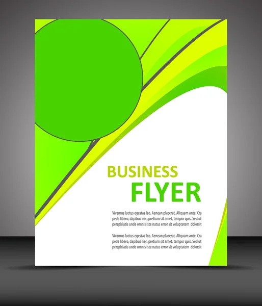 Professional business flyer template or corporate banner — Stock Vector