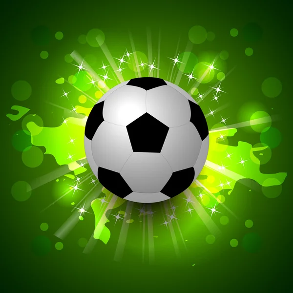 Гранж футбольный мяч фон, футбол — стоковый вектор