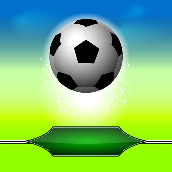 Fútbol bola vector fondo — Vector de stock