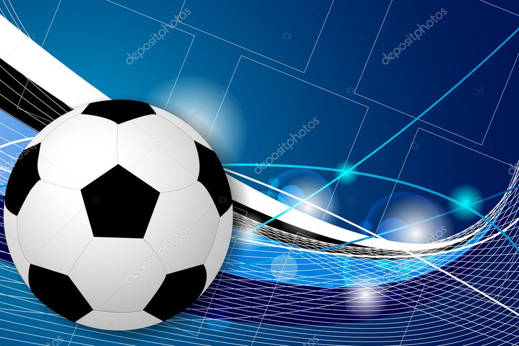 Soccer ball vector background