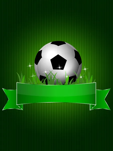 Futebol bola vetor fundo —  Vetores de Stock