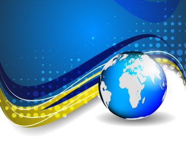 Dünya, küresel iş kavramı Internet ile arka plan