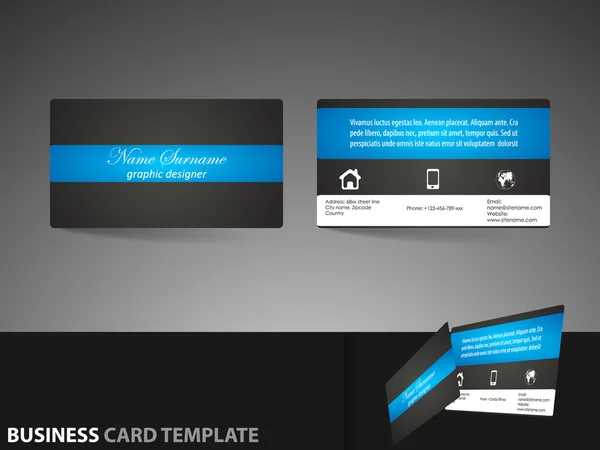 ビジネス カードや名刺のテンプレート — ストックベクタ