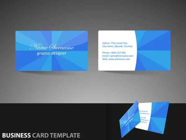 ビジネス カードや名刺のテンプレート — ストックベクタ