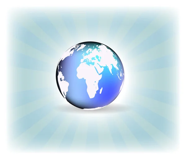 Antecedentes com globo, conceito de internet de negócios globais — Vetor de Stock