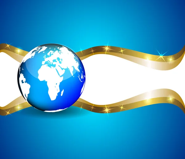 Achtergrond met globe, internet concept van wereldwijde business — Stockvector