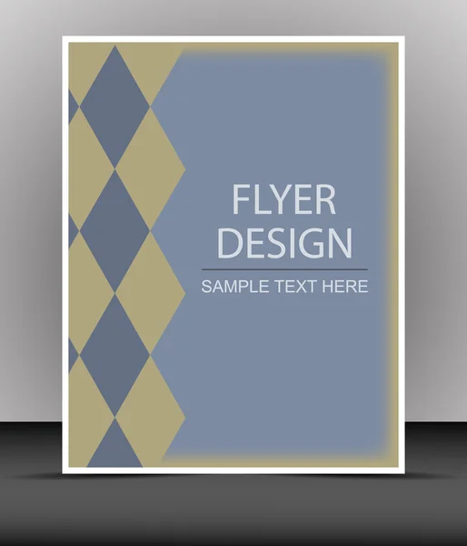 Cover-Design, Geschäftsflyer-Vorlage oder Corporate Banner, Folder — Stockvektor