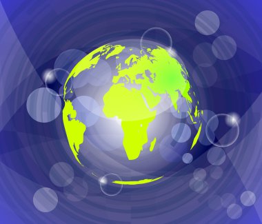Dünya, küresel iş kavramı Internet ile arka plan