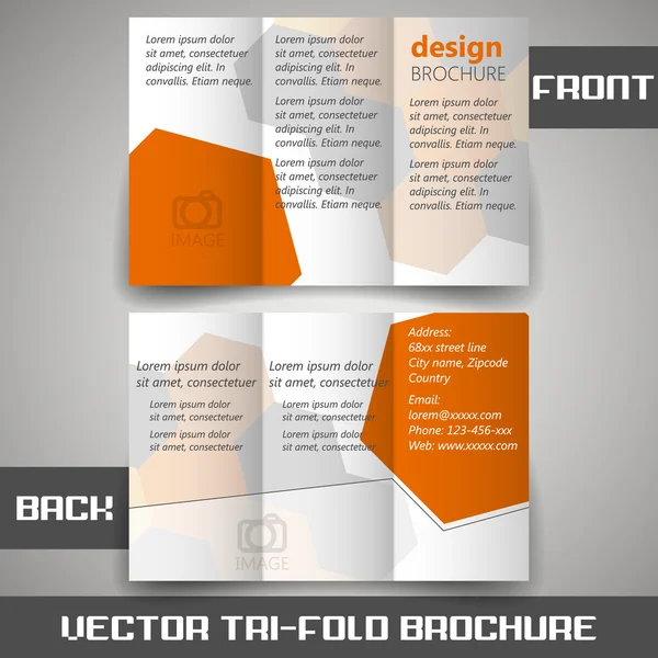 Tri brožury firemní podnikání obchod — Stockový vektor