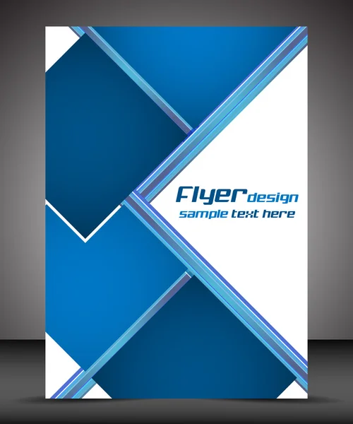 Business flyer template or corporate banner, cover design — Stock Vector