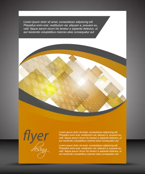 Geschäftsflyer-Vorlage oder Corporate Banner, Cover-Design, Broschüre — Stockvektor